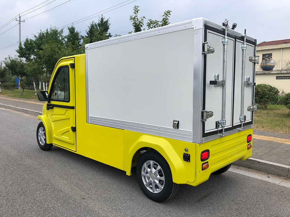 Two mini insulated trucks